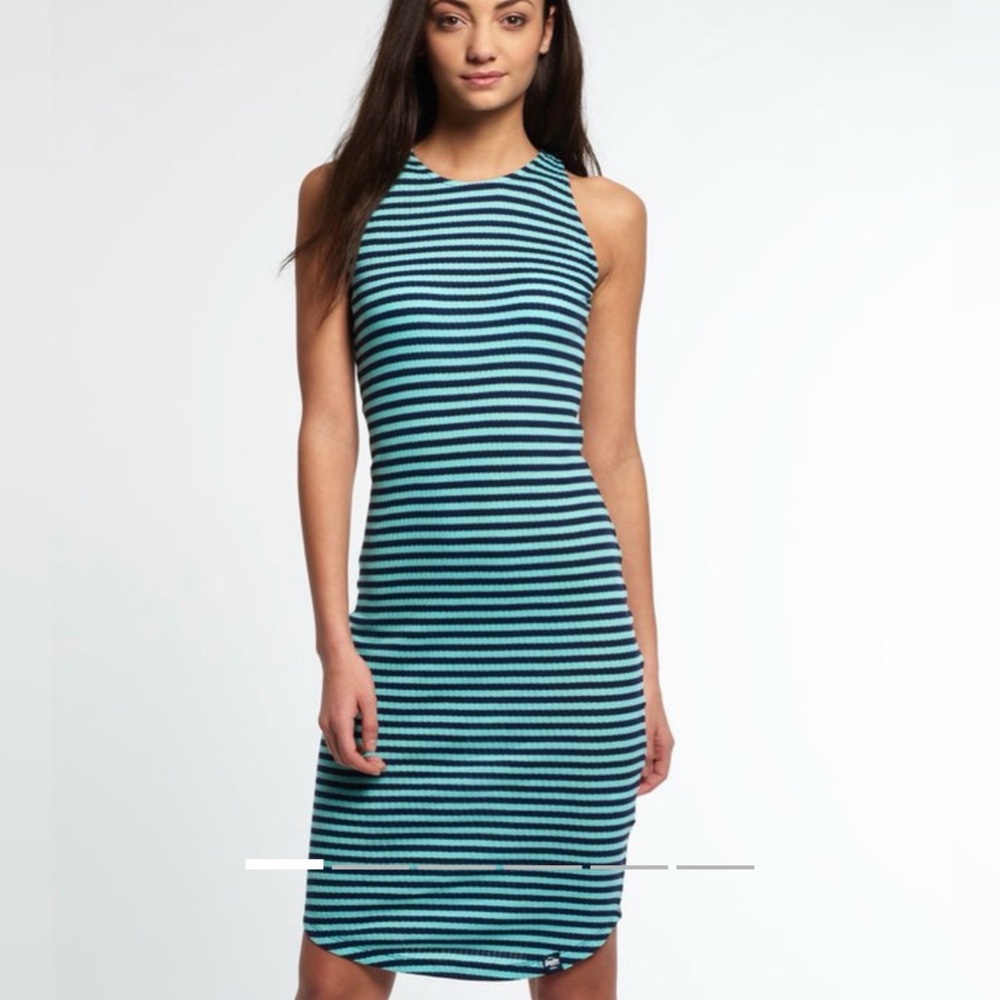 Superdry Sheer Rib Racer Dress